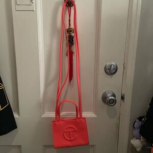 small telfar neon orange